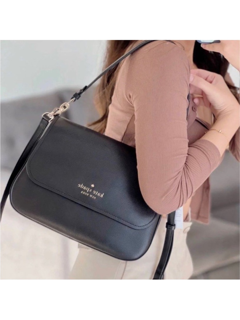 Kate Spade Staci Saffiano Shoulder Bag